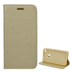 Huawei P8 Lite Gigapack Tok álló, bőr hatású FLIP, asztali tartó, ARANY