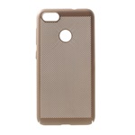 Huawei P9 Lite Mini Gigapack műanyag telefonvédő gumírozott, lyukacsos, ARANY