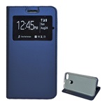 Huawei P9 Lite Mini Gigapack tok álló, bőr hatású FLIP, ablakos, SÖTÉTKÉK