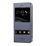 Huawei P9 Lite Mini Gigapack tok álló, bőr hatású FLIP, ablakos, SÖTÉTKÉK