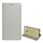 Huawei P9 Lite Mini Gigapack tok álló, bőr hatású FLIP, rombusz, VILÁGOSSZÜRKE