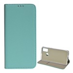 Huawei P Smart (2020) Gigapack tok álló, bőr hatású FLIP, rombusz, MENTAZÖLD