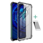 Huawei P Smart (2020) IMAK szilikon telefonvédő ütésállóság, légpárnás sarok + képernyővédő fólia, FÜSTSZÍNŰ