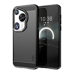 Huawei Pura 70 Ultra 5G MOFI szilikon telefonvédő ütésállóság, karbon minta, FEKETE