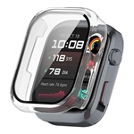 Huawei Watch D2 GIGAPACK Műanyag keret BUMPER, ütésállóság + kijelzővédő üveg, ÁTLÁTSZÓ