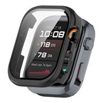 Huawei Watch D2 GIGAPACK Műanyag keret BUMPER, ütésállóság + kijelzővédő üveg, FEKETE