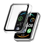 Huawei Watch Fit 2 Gigapack Műanyag keret ütésálló + kijelzővédő üveg ÁTLÁTSZÓ