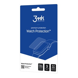 Huawei Watch Fit 3 3MK WATCH PROTECTION kijelzővédő fólia 3db full screen, PET, ÁTLÁTSZÓ