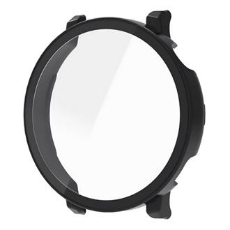 Huawei Watch GT 5 46mm Gigapack Műanyag keret BUMPER, ütésállóság + kijelzővédő üveg, FEKETE