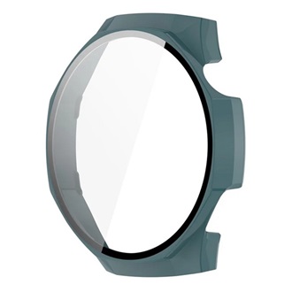 Huawei Watch GT 5 Pro 46mm GIGAPACK Műanyag keret BUMPER, ütésállóság + kijelzővédő üveg, SÖTÉTZÖLD