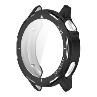 Huawei Watch GT Runner 2 GIGAPACK Műanyag keret BUMPER, ütésállóság + kijelzővédő üveg, FEKETE