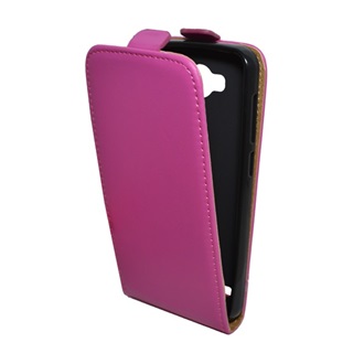 Huawei Y3 II Gigapack tok álló, bőr hatású FLIP, szilikon tartó, RÓZSASZÍN
