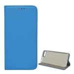 Huawei Y6 (2018) Gigapack tok álló, bőr hatású FLIP, rombusz, VILÁGOSKÉK