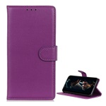 Huawei Y6 2019 Gigapack tok álló, bőr hatású FLIP, prémium, LILA