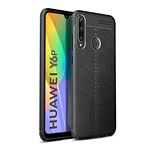 Huawei Y6p Gigapack szilikon telefonvédő ütésállóság, varrás minta, FEKETE