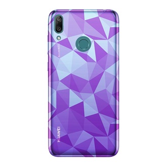 Huawei Y7 2019 Gigapack szilikon telefonvédő 3D, gyémánt minta, RÓZSASZÍN