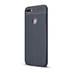 Huawei Y7 Prime 2018 Gigapack szilikon telefonvédő ütésállóság, varrás minta, SÖTÉTKÉK