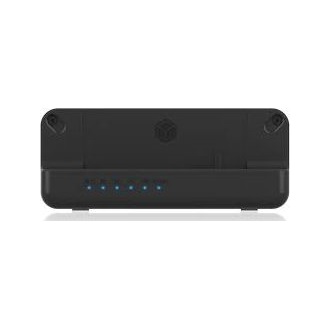 Raidsonic ICY BOX Docking & Clonstation M.2/2.5/3.5" NVMe/SATA3 USB3.2 Gen2×1 C dokkoló fekete USB3 A-C kábellel