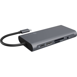 Raidsonic 10-in-1 10-port 100W USB-C dokkoló ezüst