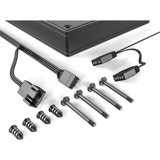 ID-Cooling AS-140-ARGB-W rendszerhűtő ventilátor fekete