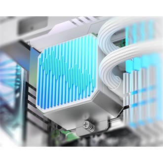 ID-Cooling DX240 MAX WHITE processzor vízhűtő fehér