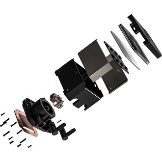 ID-Cooling DX240 MAX processzor vízhűtő fekete