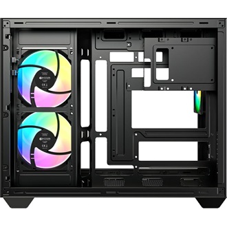 ID-Cooling View 500 ARGB táp nélküli ablakos MT Mini Tower számítógépház fekete