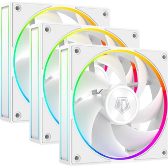ID-Cooling AF-127-ARGB-W TRIO rendszerhűtő ventilátor fehér