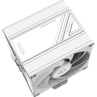 ID-Cooling CPU Cooler - FROZN A410 DW (29.85dB; max. 132,94 m3/h; 4pin csatlakozó, 4 db heatpipe, 12cm, PWM, fehér)