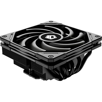 ID-Cooling CPU Cooler - IS-55 BLACK (Low profile, 31,2dB; max. 92,76 m3/h; 4pin csatlakozó, 5 db heatpipe, 12cm, PWM)