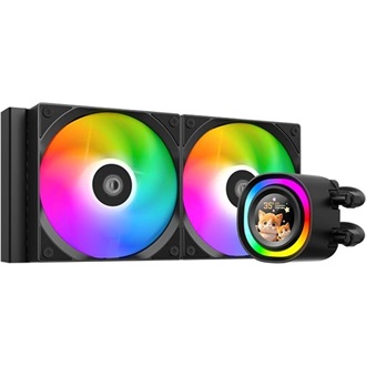 ID-Cooling FX240 LCD processzor vízhűtő fekete