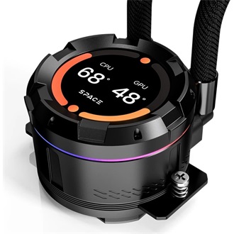 ID-Cooling CPU Water Cooler - SL360 PRO SE (27,2dB; max. 98,54 m3/h; 3x12cm, A-RGB LED, fekete)