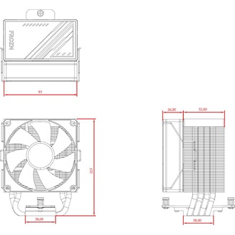 ID-Cooling FROZN A400 ARGB processzor hűtő fekete