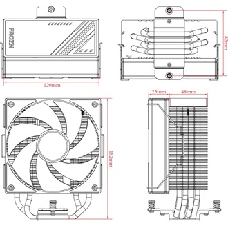 ID-Cooling FROZN A410 BLACK processzor hűtő