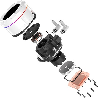 ID-Cooling SL240 XE WHITE processzor vízhűtő fehér
