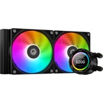 ID-Cooling SL240 XE processzor vízhűtő fekete