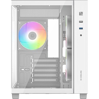 ID-Cooling View 500 ARGB WH táp nélküli ablakos MT Mini Tower számítógépház fehér