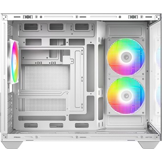 ID-Cooling View 500 ARGB WH táp nélküli ablakos MT Mini Tower számítógépház fehér