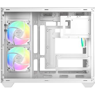 ID-Cooling View 500 ARGB WH táp nélküli ablakos MT Mini Tower számítógépház fehér
