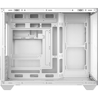 ID-Cooling View 500 WH táp nélküli ablakos MT Mini Tower számítógépház fehér