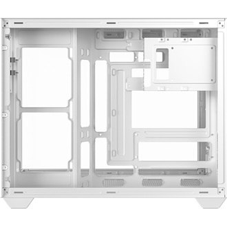 ID-Cooling View 500 WH táp nélküli ablakos MT Mini Tower számítógépház fehér