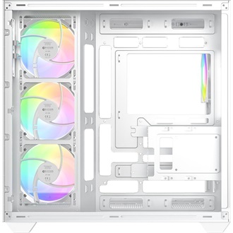 ID-Cooling View 510 ARGB WH táp nélküli ablakos Mid Tower számítógépház fehér