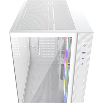 ID-Cooling View 510 ARGB WH táp nélküli ablakos Mid Tower számítógépház fehér