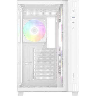 ID-Cooling View 510 ARGB WH táp nélküli ablakos Mid Tower számítógépház fehér