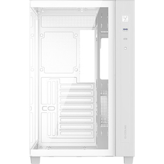 ID-Cooling View 510 WH táp nélküli ablakos Mid Tower számítógépház fehér