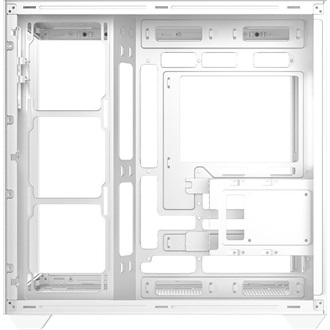 ID-Cooling View 510 WH táp nélküli ablakos Mid Tower számítógépház fehér