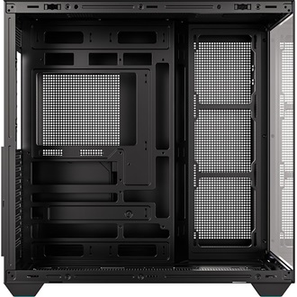 ID-Cooling View 510 táp nélküli ablakos Mid Tower számítógépház fekete