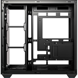 ID-Cooling View 510 táp nélküli ablakos Mid Tower számítógépház fekete