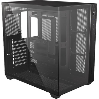 ID-Cooling View 510 táp nélküli ablakos Mid Tower számítógépház fekete