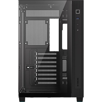ID-Cooling View 510 táp nélküli ablakos Mid Tower számítógépház fekete